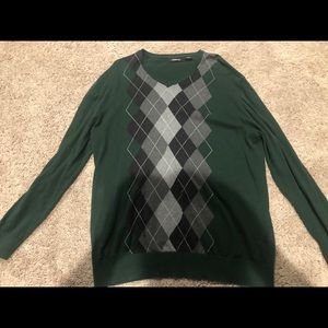 Green Argyle Sweater